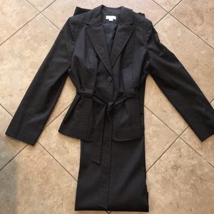Ann Taylor LOFT Wool Belted Blazer & Slacks